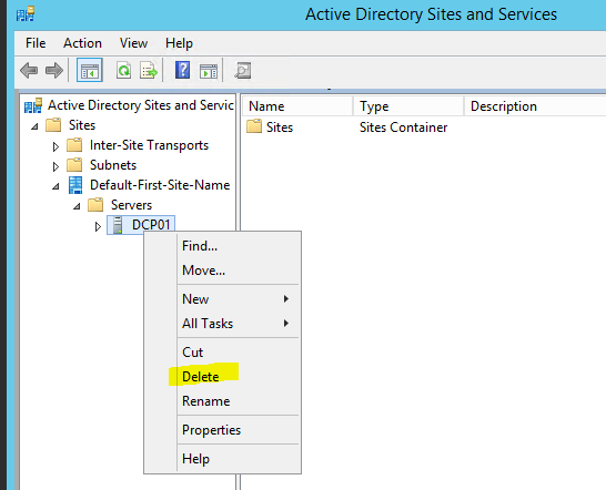 如何手动移除Active Directory域控制器